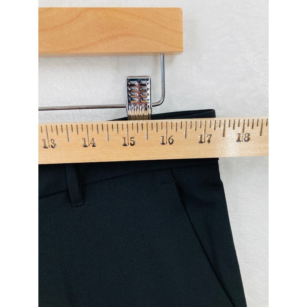 Banana Republic Pants Womens 12 Sculpted Stretch Pleated Black Trousers New Flaw - Picture 4 of 14